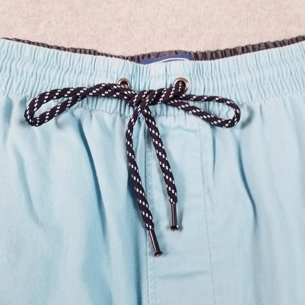 The Foundry Shorts Young Mens 4XLT 4XL Tall Blue Casual Elastic Waist Summer